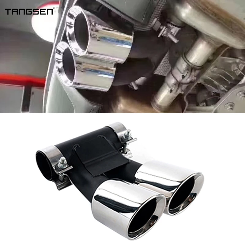 Для 09-24 Porsche Cayman 981 987 718 Boxster прямоугольный выхлоп модернизированный глушитель с