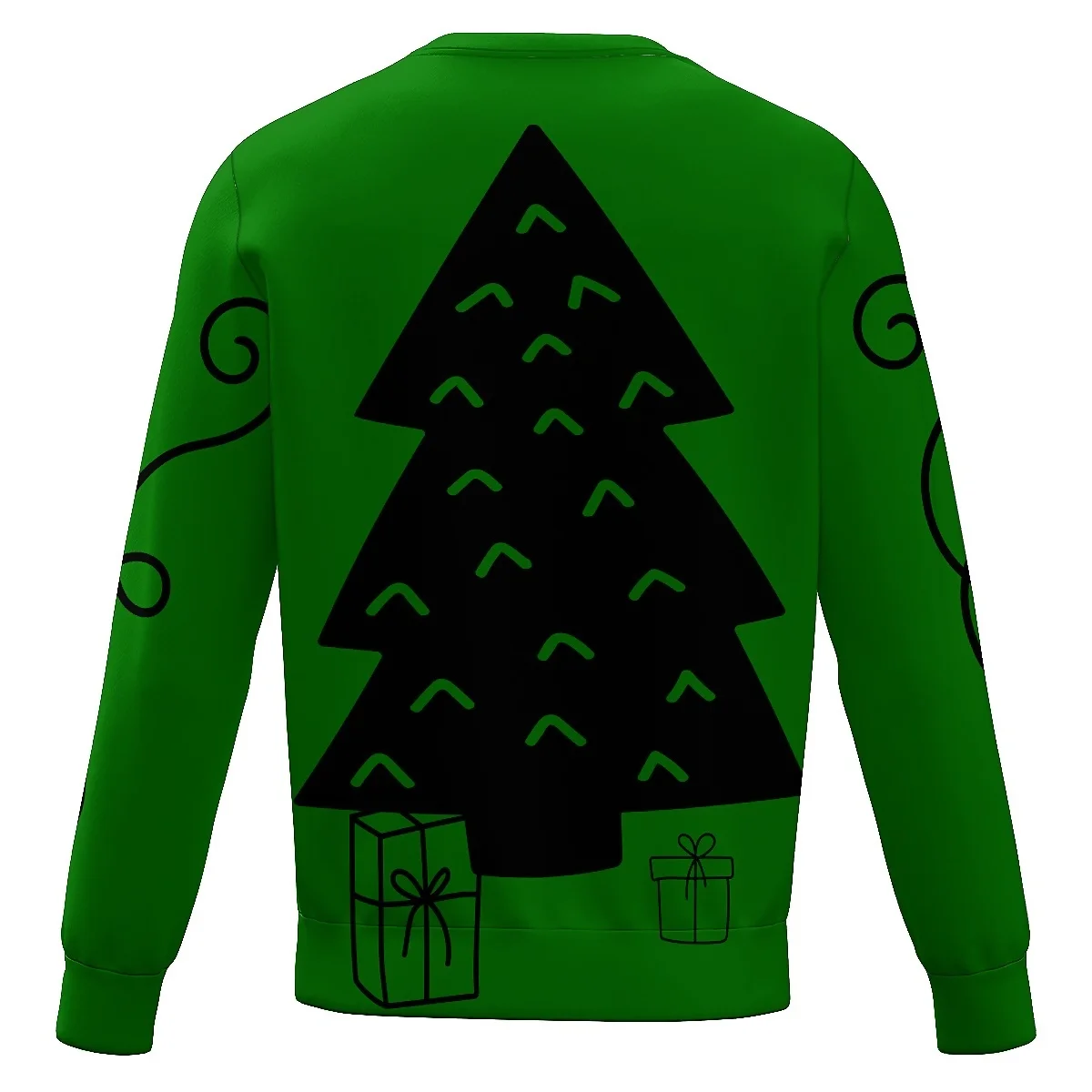 Свитшот Рождественский liaseo унисекс с длинным рукавом и круглым вырезом