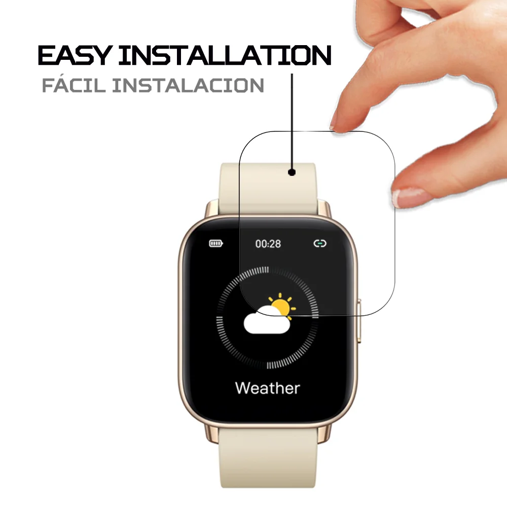 Screen protector Antishock Anti-scratch Anti-Shatter compatible with Zeblaze GTS Pro | Protectors