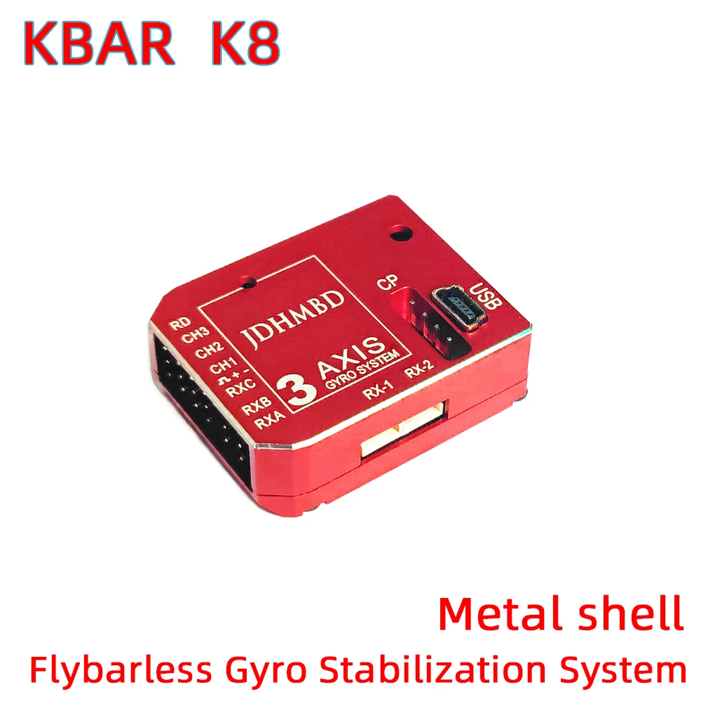 

3Axis Gyro KBAR V2 K8 Flybarless Gyro Stabilization System For Mikado VBAR ALIGN T-REX 450/L 500 550 470L X360 380 RC Helicopter
