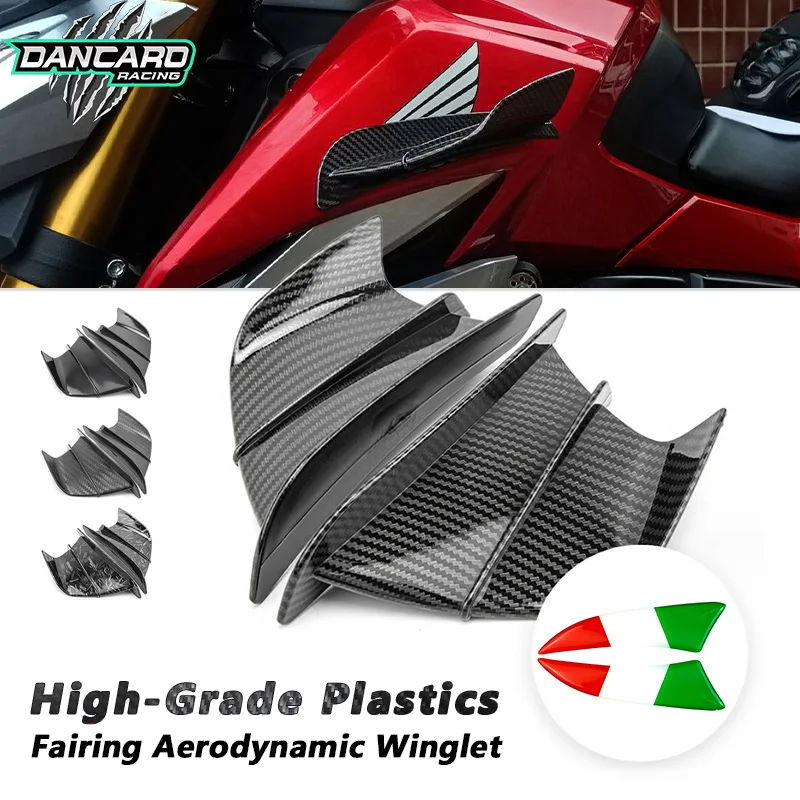 Universal Motorcycle Spoiler Wing Aerodynamic Winglet for Yamaha YZF R1 R6 R25 R7 R3 BMW S 1000 RR/R Honda CBR600RR