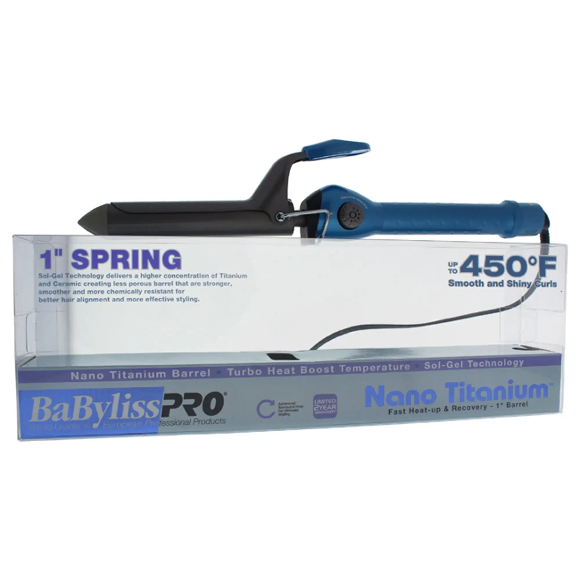 

Nano Titanium Spring Curling Iron, 1.0"