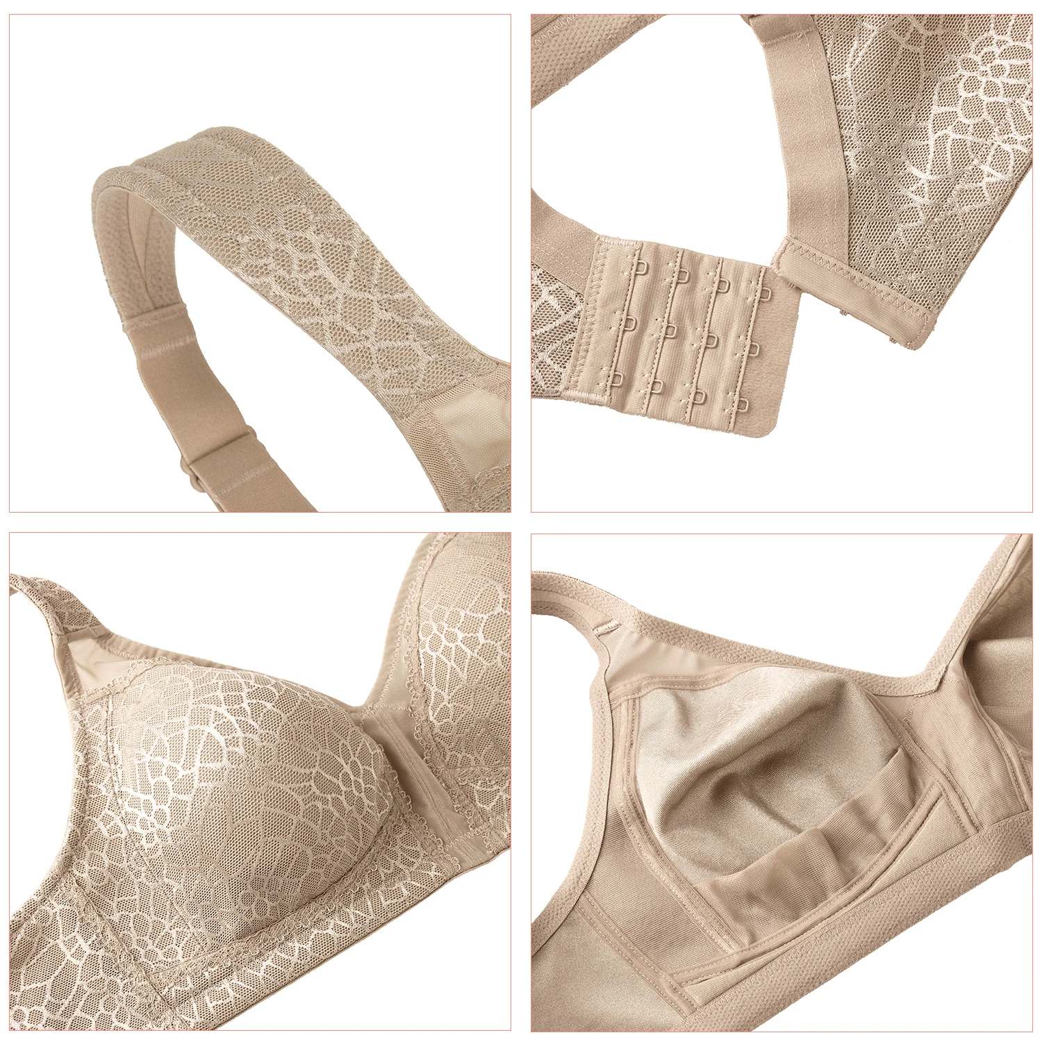 Minimizer Bra Women Plus Size Underwear Wireless BH Soutien Gorge Bralette Brassiere Mujer Ropa Interior Femme F Full Coverage