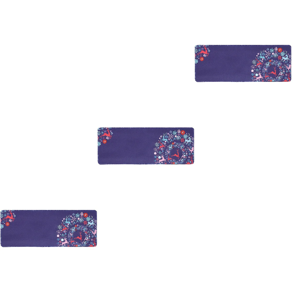 

3pcs Cartoon Desk Pad Rectangle Pad Adorable Deer Pattern Pad