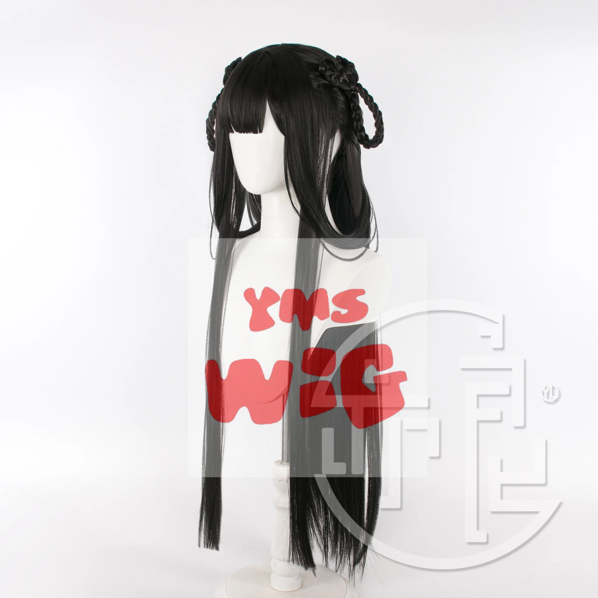 Игра Azur Lane ROC Yat Sen парик для косплея черные длинные термостойкие синтетические