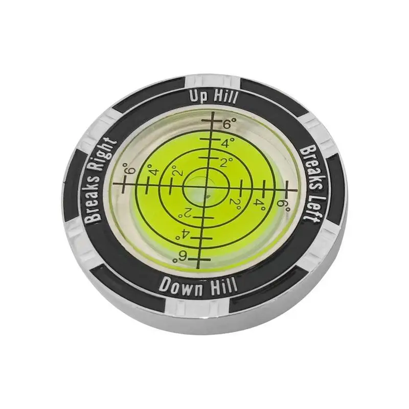 

Golf Green Putt Ball Marker Round Bubble Level Reader High Precision Golfing Putting Aid Horizontal Scale Accessories