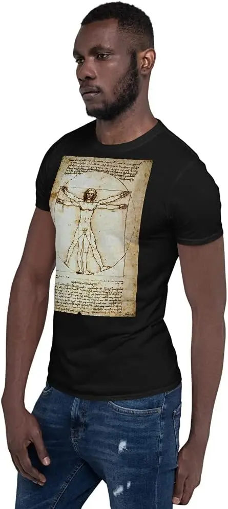 Мужские футболки витрууана подарок д Винчи и эпохи Возрождения унисекс футболка