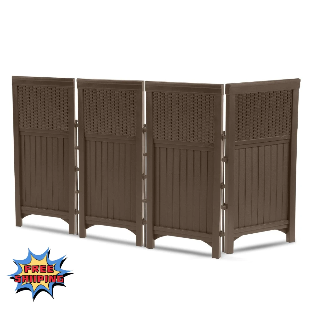 

Suncast FSW4423 Backyard and Garden Patio Rust-Resistant Screen Gate/Fence, Java, 23 in. W x 2 in. D x 44 in. H