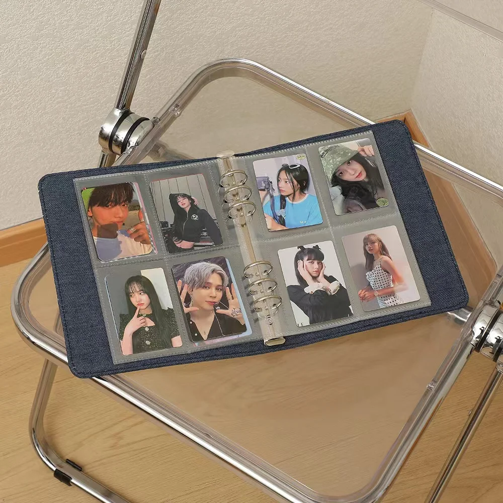 A5 Kawaii джинсовый стиль Kpop папка для фотокарт большой емкости фотоальбом Idol