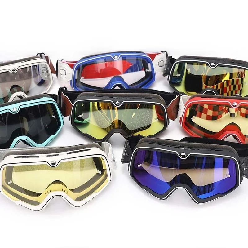 

Motorcycle Outdoor Sports Windproof Dustproof Eye Glasses Ski Snowboard Goggles Motocross Retro Protective Riding protection