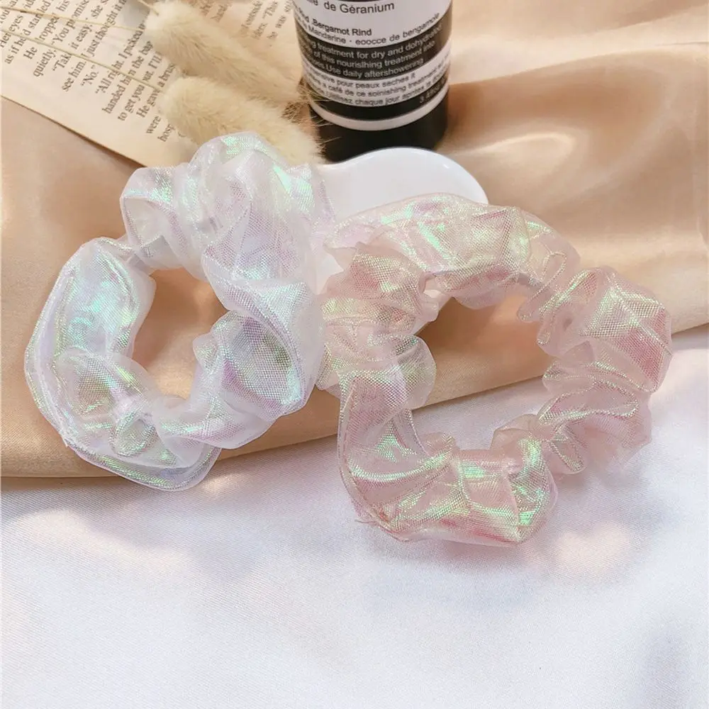 

Dream Mermaid Ji Glossy Mesh Hair Ring Super Fairy Organza Hair Rope Large Intestine Ring Female Hair Accessories