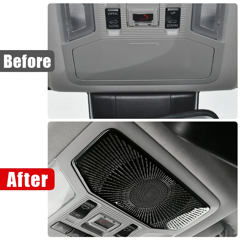 Аксессуары для отделки переднего чтения света аудио-твиттера гидридного автомобиля RAV 4 XA50 2019 2020 2021 2022 2023 для Toyota RAV4.