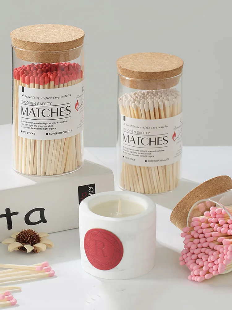 

Романтические спички для ароматерапии, стеклянная бутылка, спички, искусственная Зажигалка для сигар, подходящие инструменты, подарки на день Святого Валентина