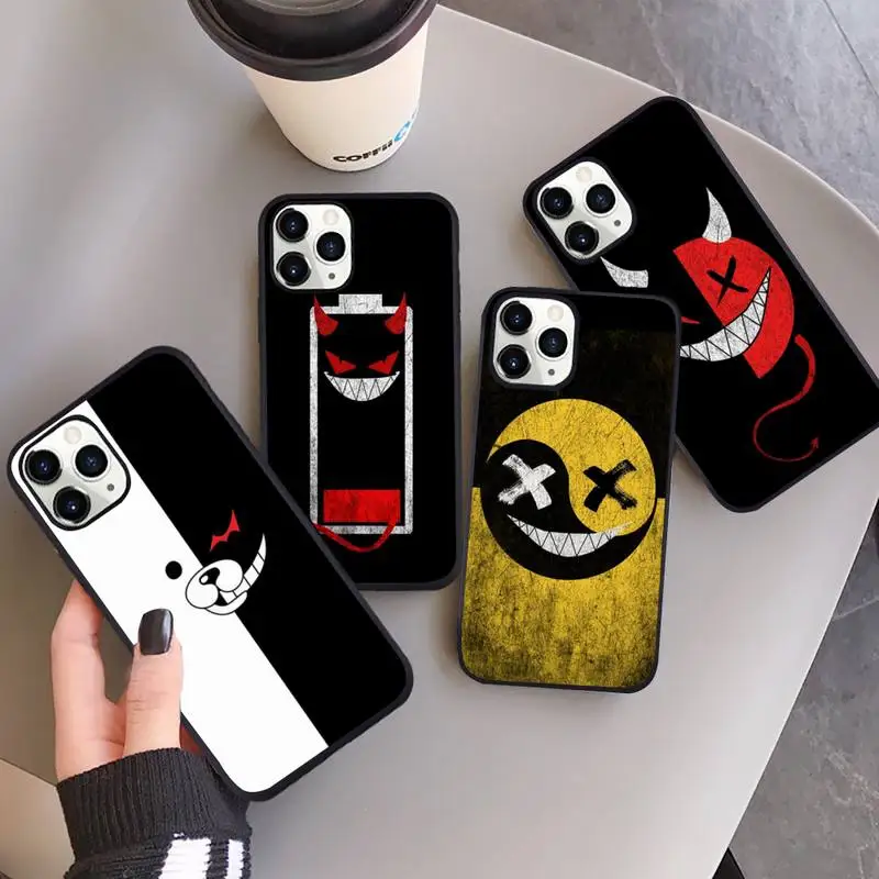 

Evil funny stitching smiley Phone Case for iPhone 13 12 11 mini pro XS MAX 8 7 6 6S Plus X SE 2020 XR