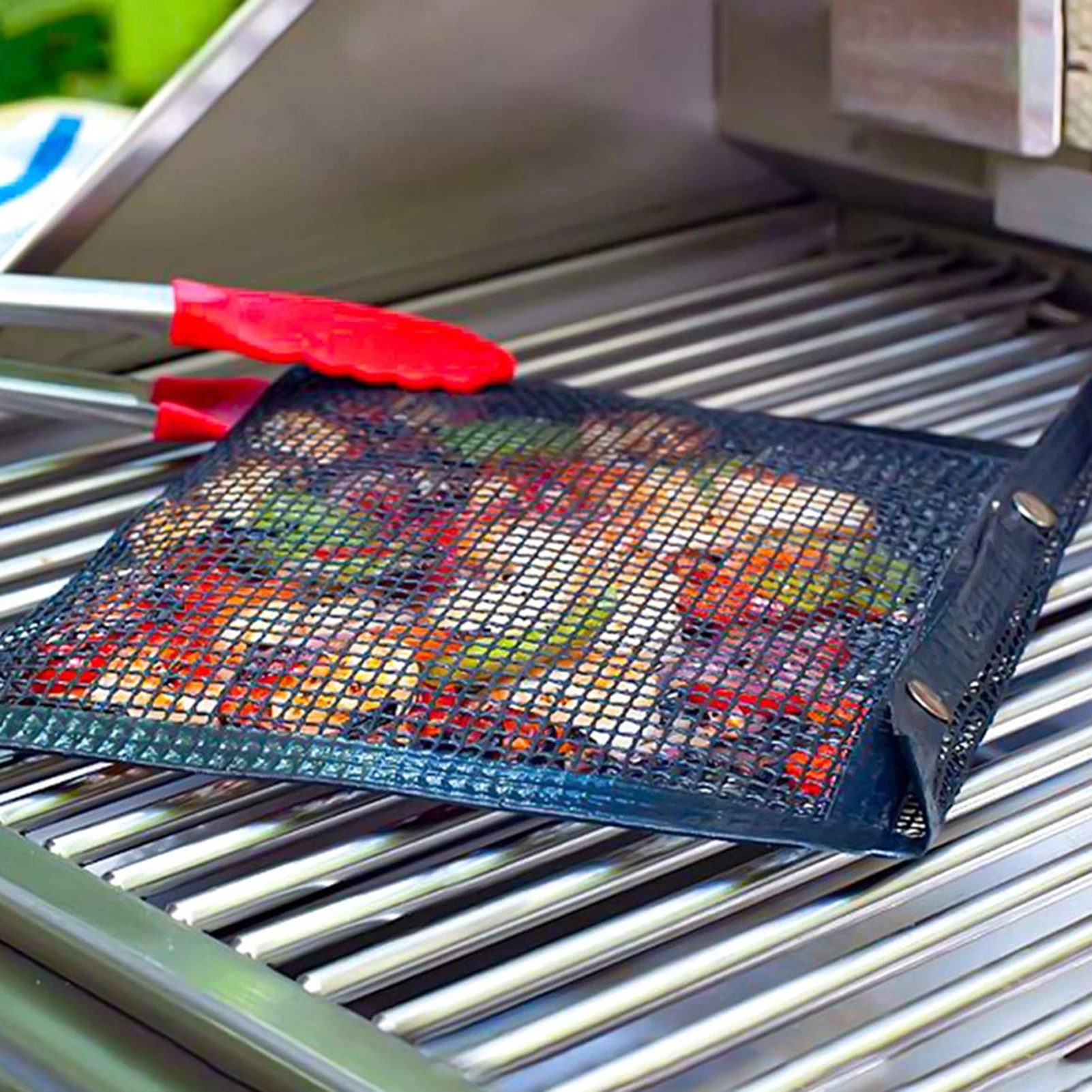 

1 шт. многоразовая антипригарная Сетчатая Сумка для барбекю, гриля, изоляционная прокладка для барбекю, уличные инструменты для пикника, кемпинга, барбекю, кухни