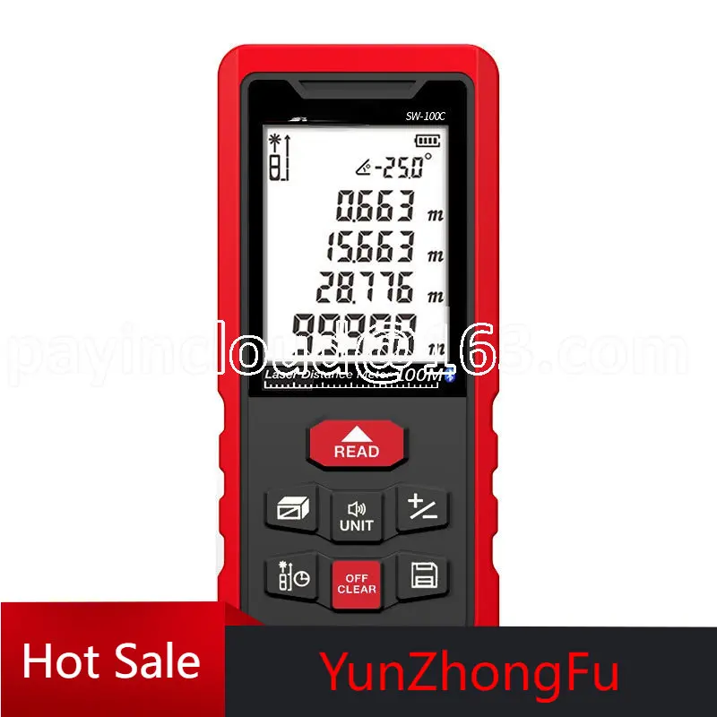 

Inside and outside Electronic Ruler Laser Infrared Distance Meter Laser Ruler Measuring Instrument Laser Rangefinder SW-120D