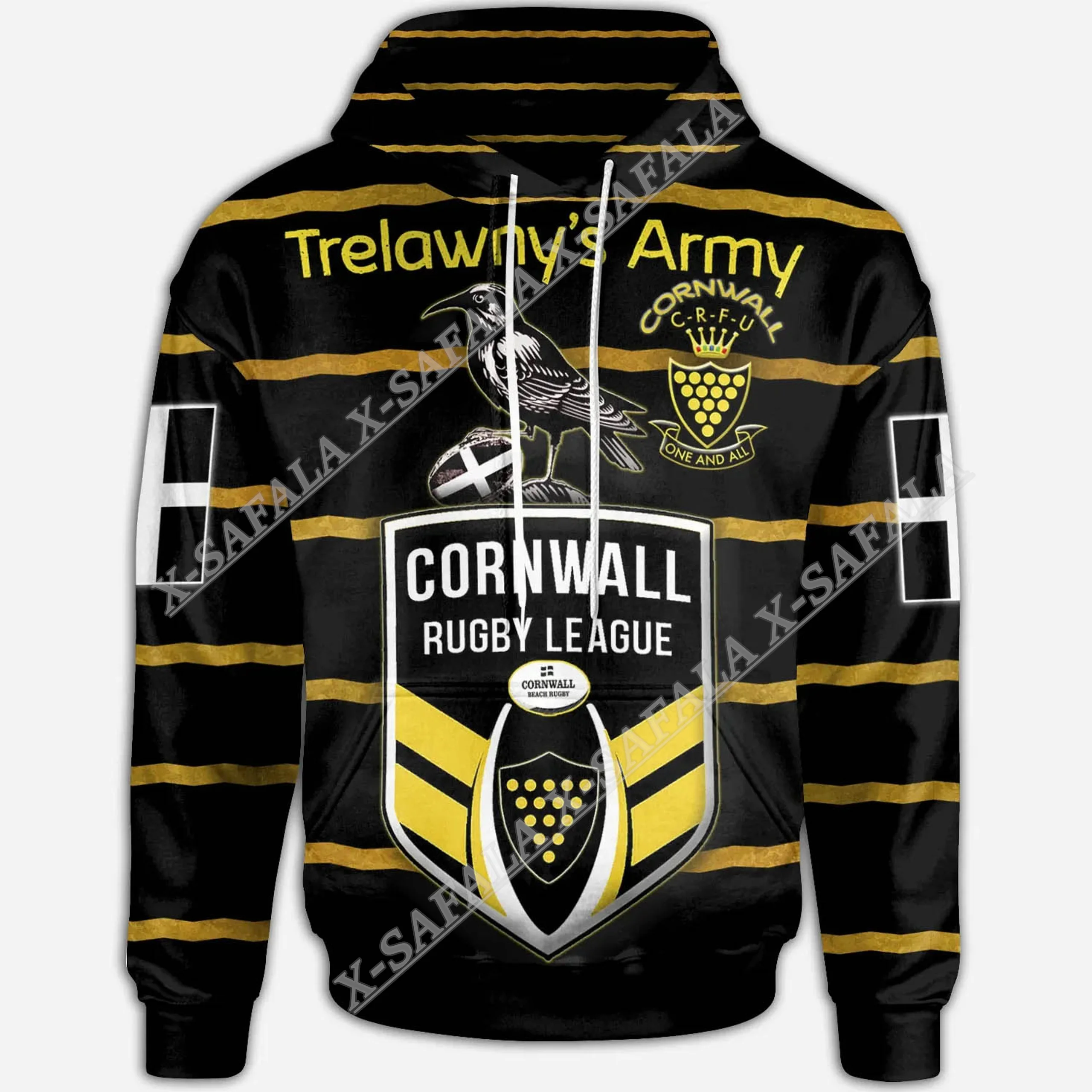 

Celtic Cornwall Rugby League Army Flag 3D Print Zipper Hoodie Men Pullover Sweatshirt Hooded Jersey Tracksuit Outwear Coat