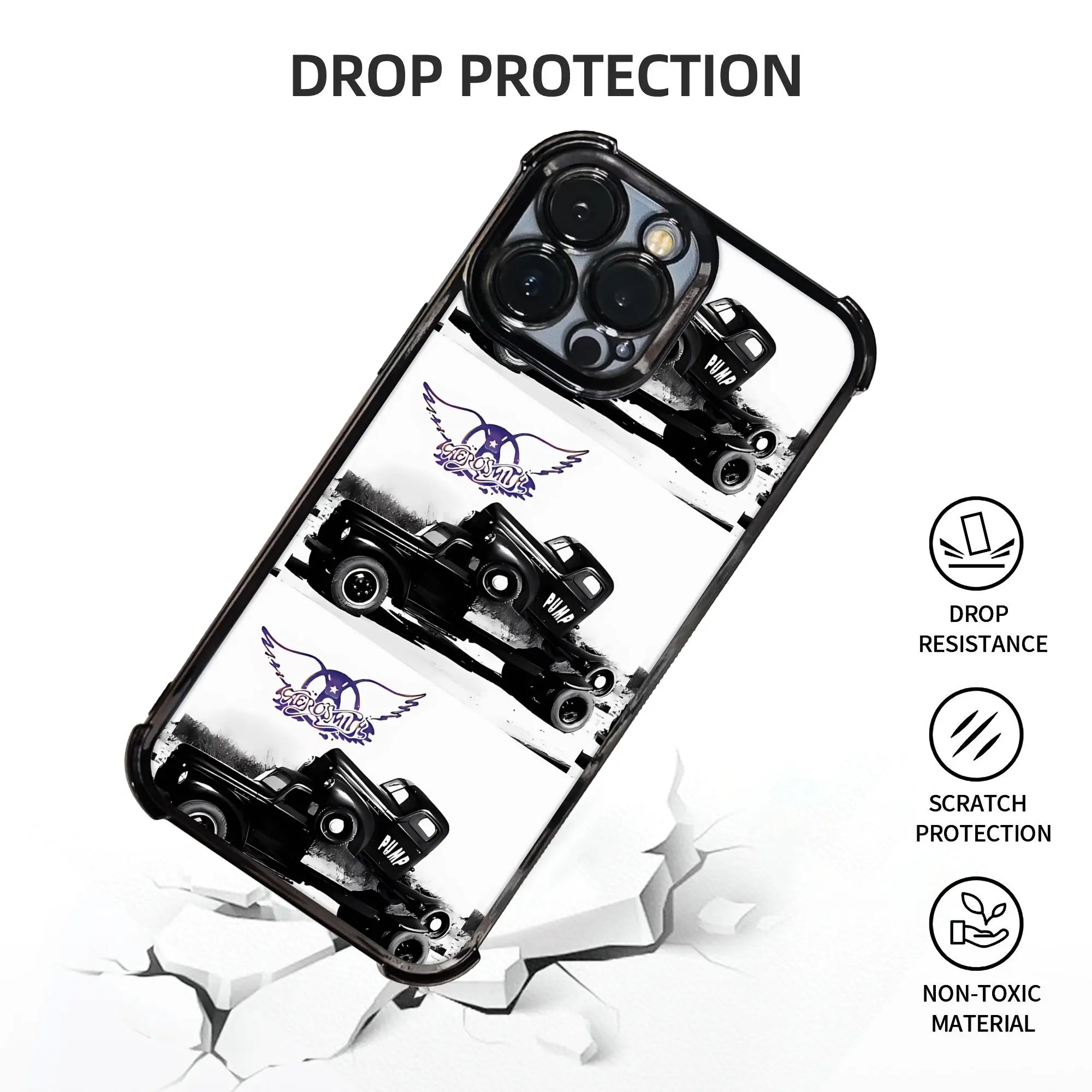 Фото Чехол для телефона Aero Phone Case с гальваническим покрытием в стиле Aerosmith, дизайн «Pump The Car Like I Do», для различных моделей iPhone №3