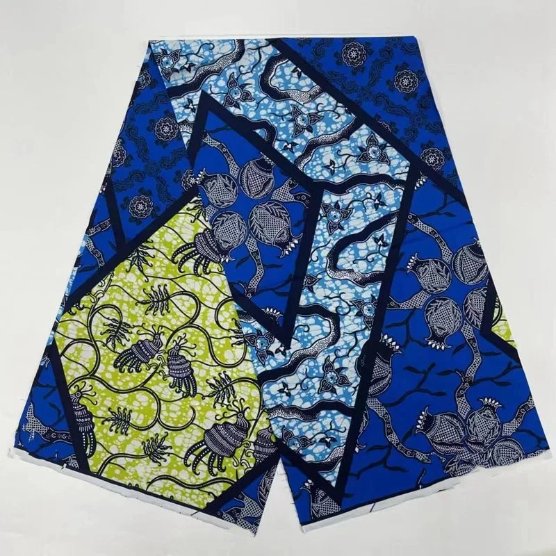 

100% хлопок Нигерия Анкара восковые ткани блоки батик с принтами голландская Высококачественная швейная ткань новейшая мода африканская восковая ткань