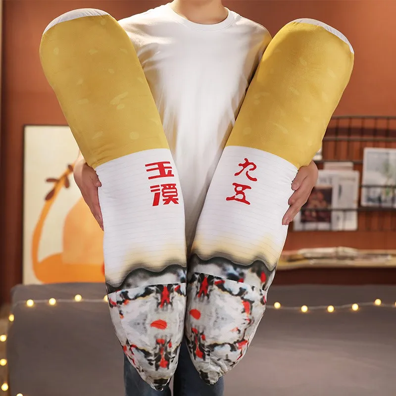 

Большие размеры зажигаемые сигареты Плюшевые игрушки Мягкая мультяшная сигарета Мягкая кукла цилиндрическая длинная подушка для сна