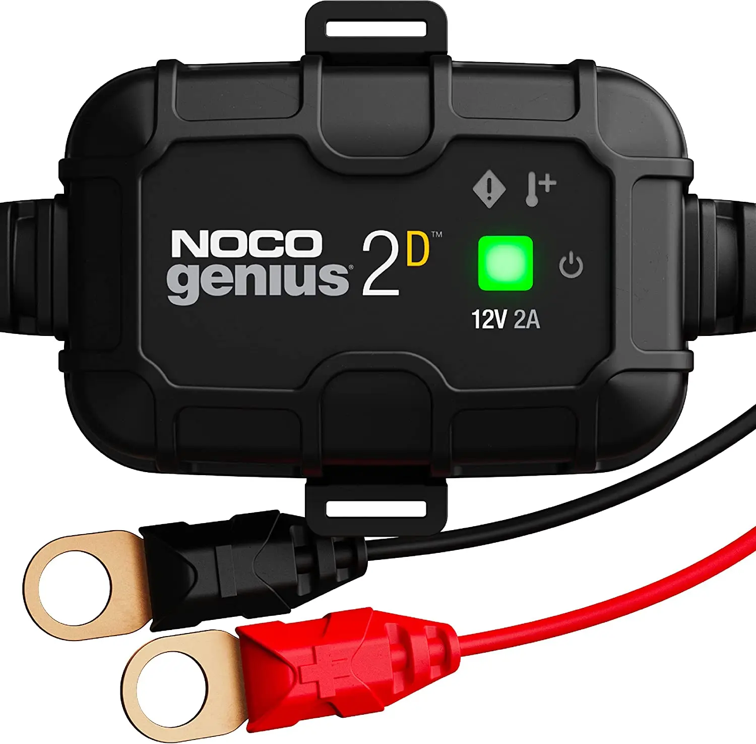 

NOCO GENIUS2DEU, 2A Ladegerät Autobatterie, 12V Bordladegerät mit Direktmontage, Erhaltungsladegerät und Desulfator für AGM, Gel
