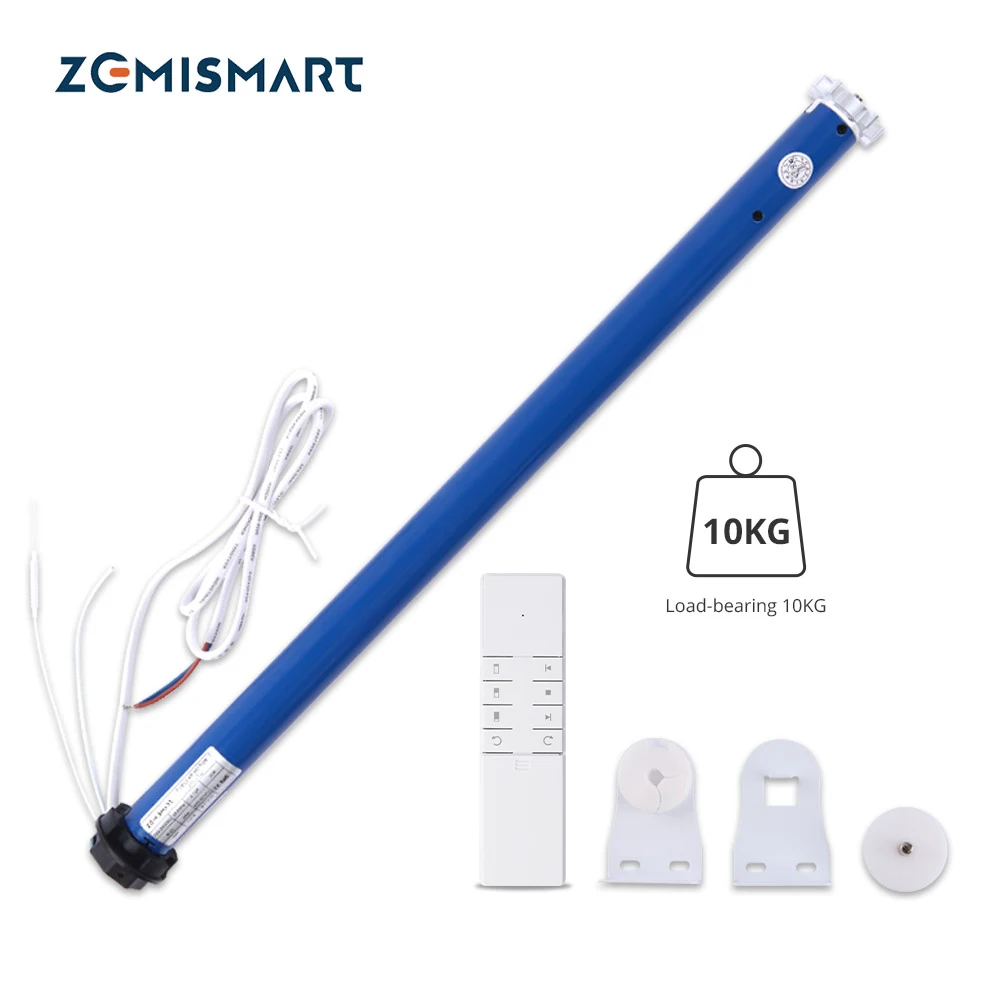 Zemismart Tuya Zigbee 2N Smart Roller Shade Blinds Motor for 38mm Tube Smart Life App Alexa Google Home Voice Control