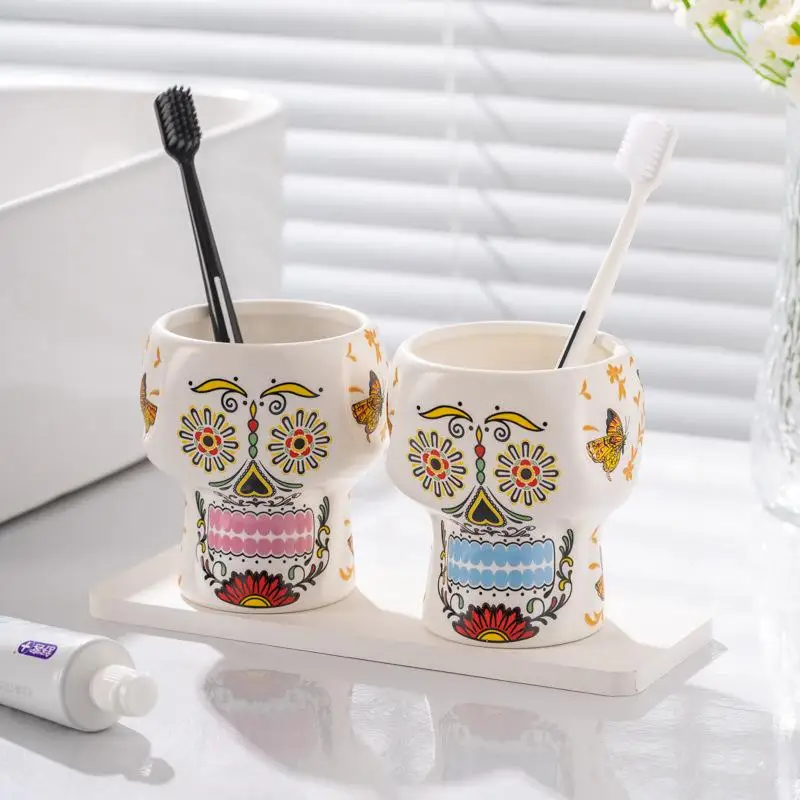 Чашка для воды с черепом на Хэллоуин креативная керамическая кружка новая чашка