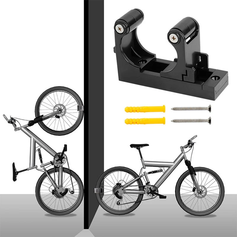 

Bicycle Wall Holder MTB Mountain Road Bike Dual-use House Parking Buckle Bicycle Hanging Hook Wall Vertical Rack Bracket BC0699