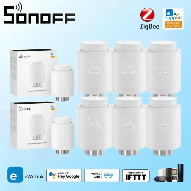 Термостатический клапан радиатора SONOFF TRVZB Zigbee умная сцена управление радиатором