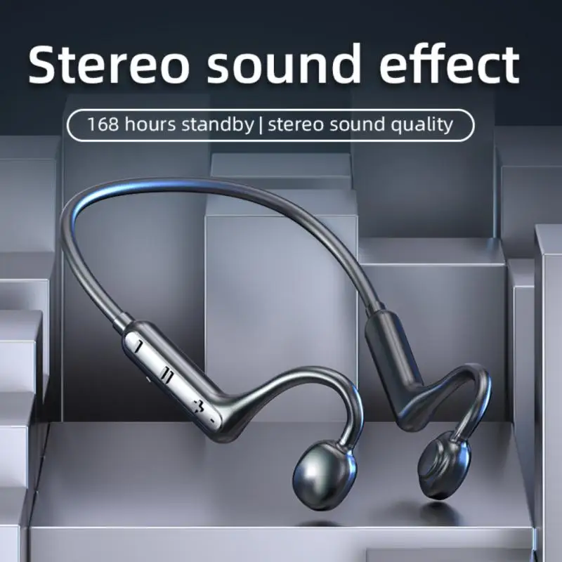 

With Hd Mic Bluetooth Earphone Deep Bass Bone Conduction Hifi Sound Quality Wireless Headphone Long Standby Time Stereo Surround