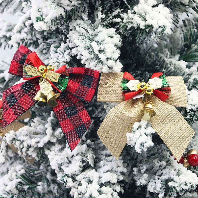 5 Упаковок Рождественского Банта С Колокольчиком Декоративное Цветочное