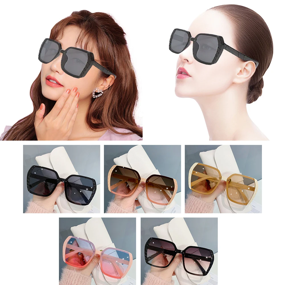 

2022 Square Female Sun Glasses Luxury Travel Big Rectangle Sunglasses Men's Women's Eyewear Vintage Retro Cycling Sunglasses
