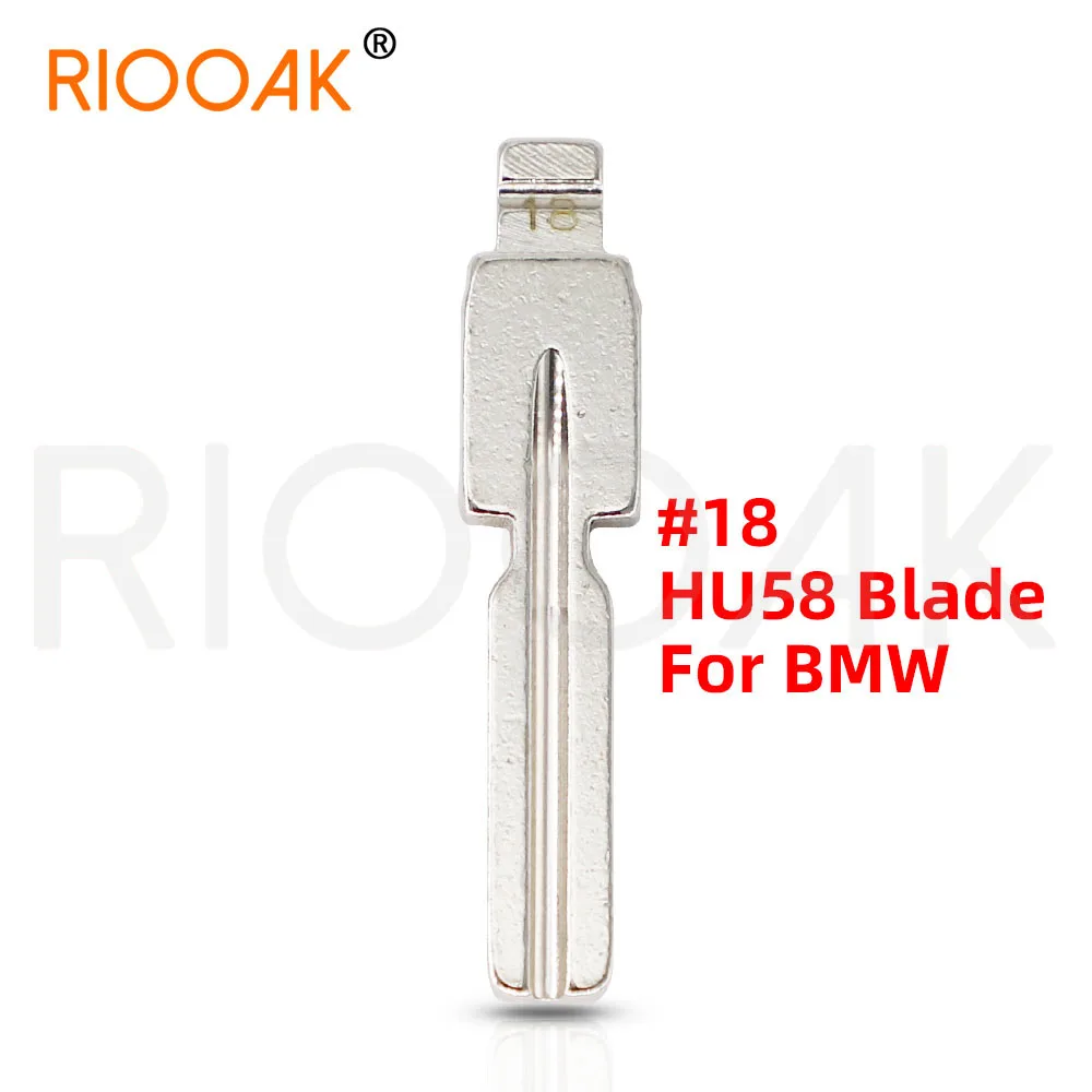 

10шт металл # 18 HU58 KD VVDI Remote Folding Flip Remote Key Blade для BMW EWS E46 E39 E32 E36 E70 E63 E38 E83 E81