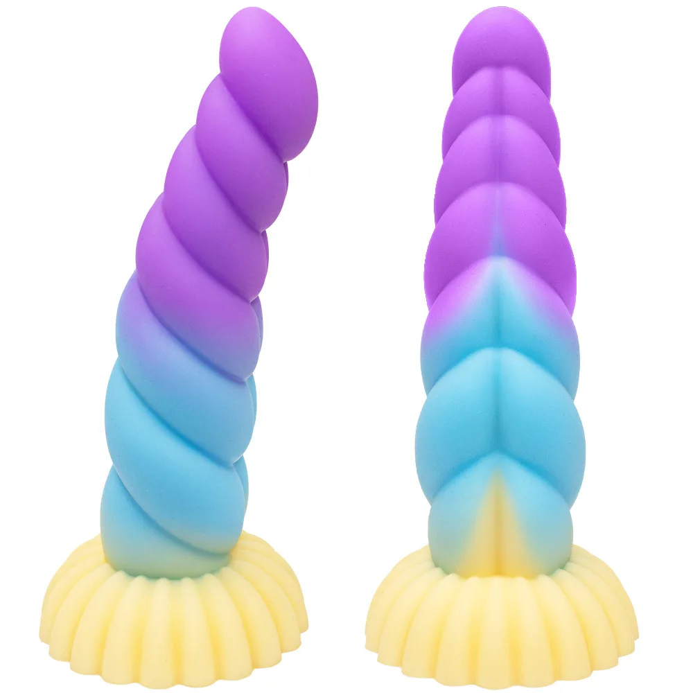 Colorful Silicone Threaded Anal Plug Buttplug for Men Women Masturbation Anal Dildos Soft Sex Toys Prostate Sex Shop Butt Plug