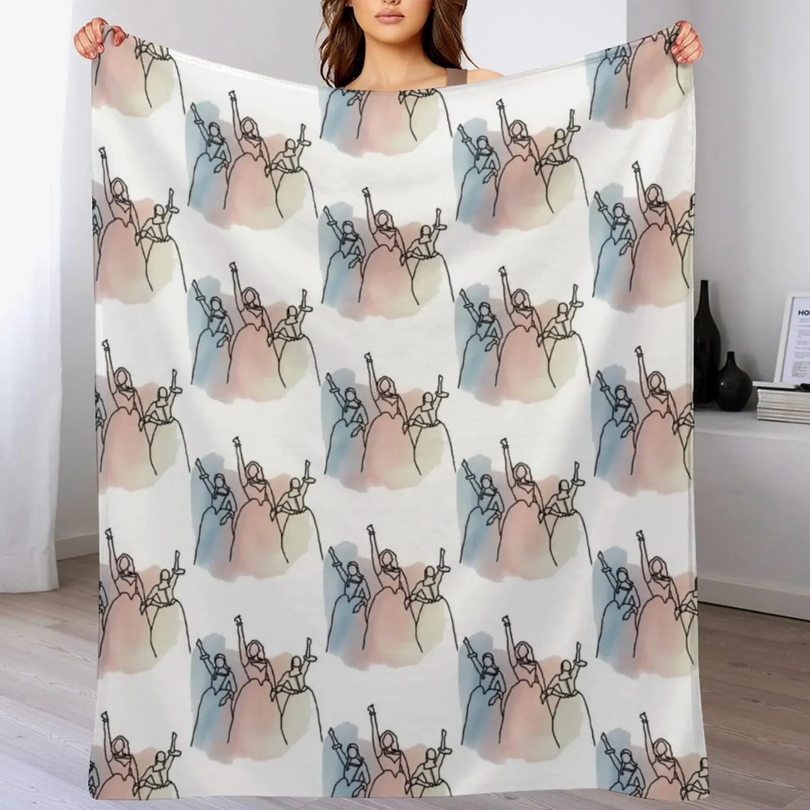 Дизайнерское одеяло Schuyler Sisters для дивана тонкие декоративные одеяла