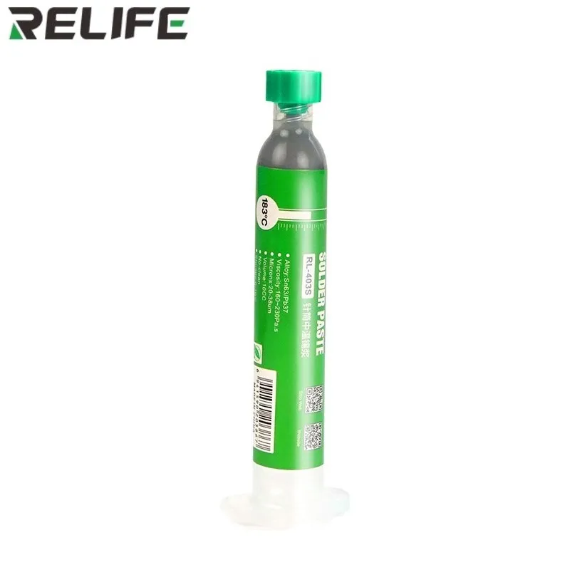 Фото Паяльная Оловянная паста RELIFE 10 куб. См 183 ℃ свинец 138 ℃ 227 ℃ бессвинцовый шприц флюс светодиодный пайки печатных плат ЦП СВЕТОДИОД SMD BGA ремонт сварочная паста №2