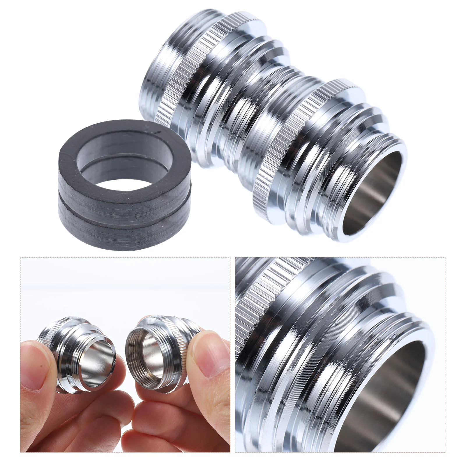 

2pcs Adapter 22mm To 3/4 Inch/24mm Sink To Garden Hose Adapter
