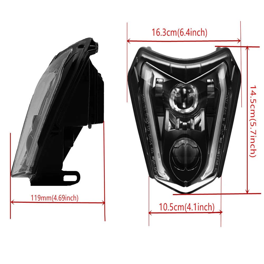 Светодиодная Фара Для Мотоцикла В Сборе KTM EXC SX XC-W Dirt Bike Enduro 300 125 250 350 450 530 690