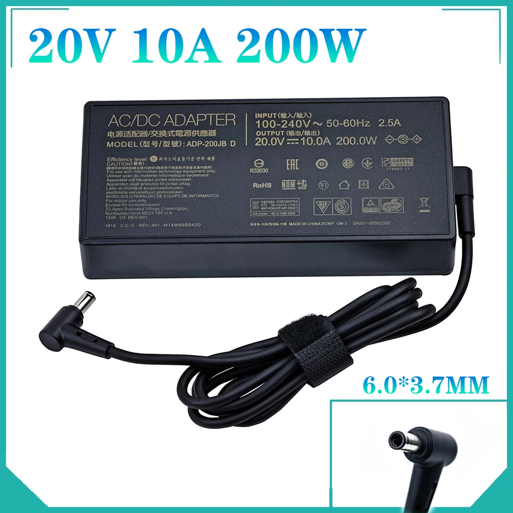 Charger For Tuf Dash F15 Fx516pr Fa506qr Rog Zephyrus G15 Ga503qm-hq121r Ga503q Adp-200jb D