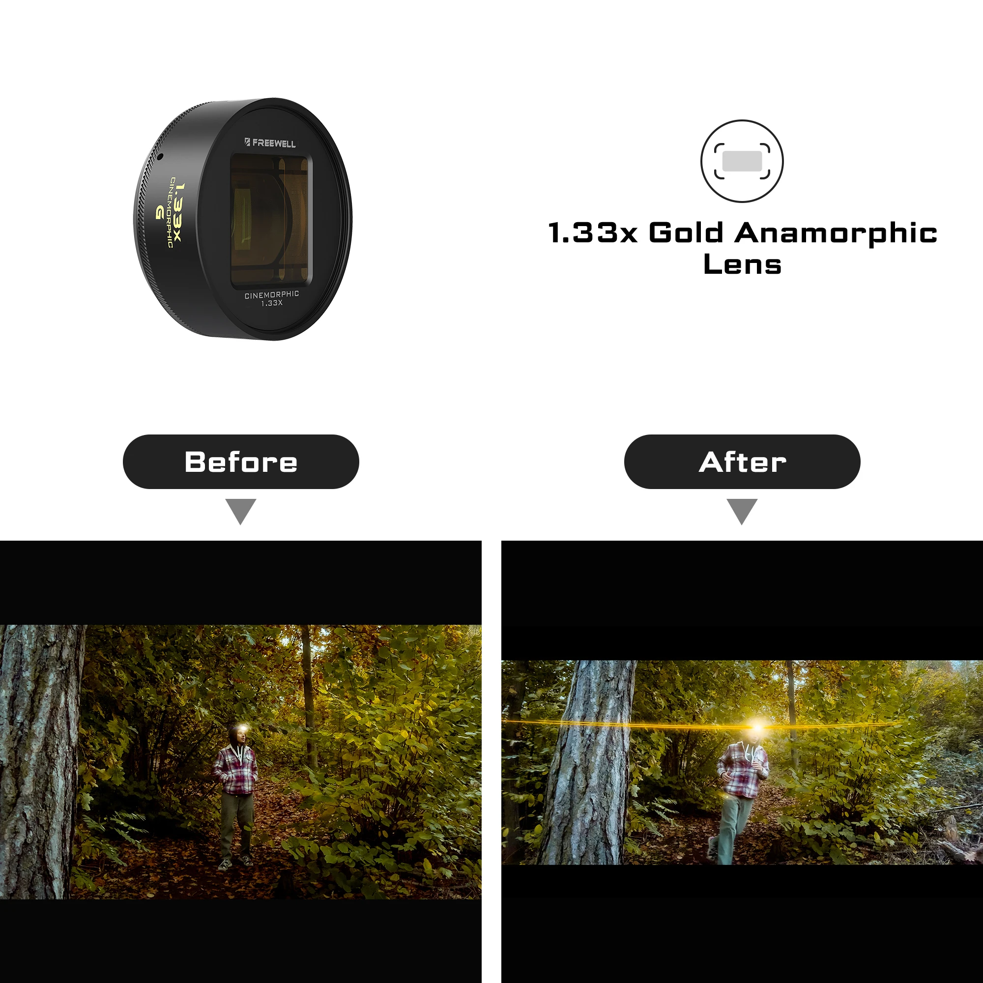 Набор для фотосъемки Freewell Filmmaker 1 33x с анаморфными линзами и фильтрами ND