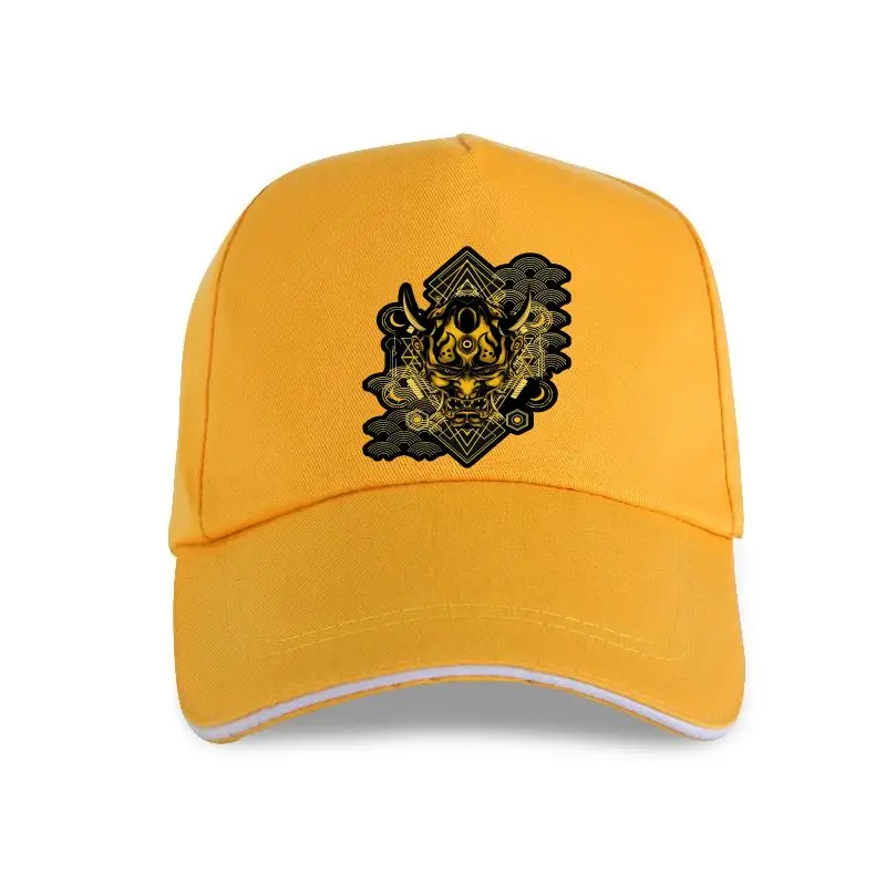 

new cap hat Japan Demon Tattoo Golden Oni Hannya Samurai Black for Men Oversized Baseball Cap Casual Streetwear