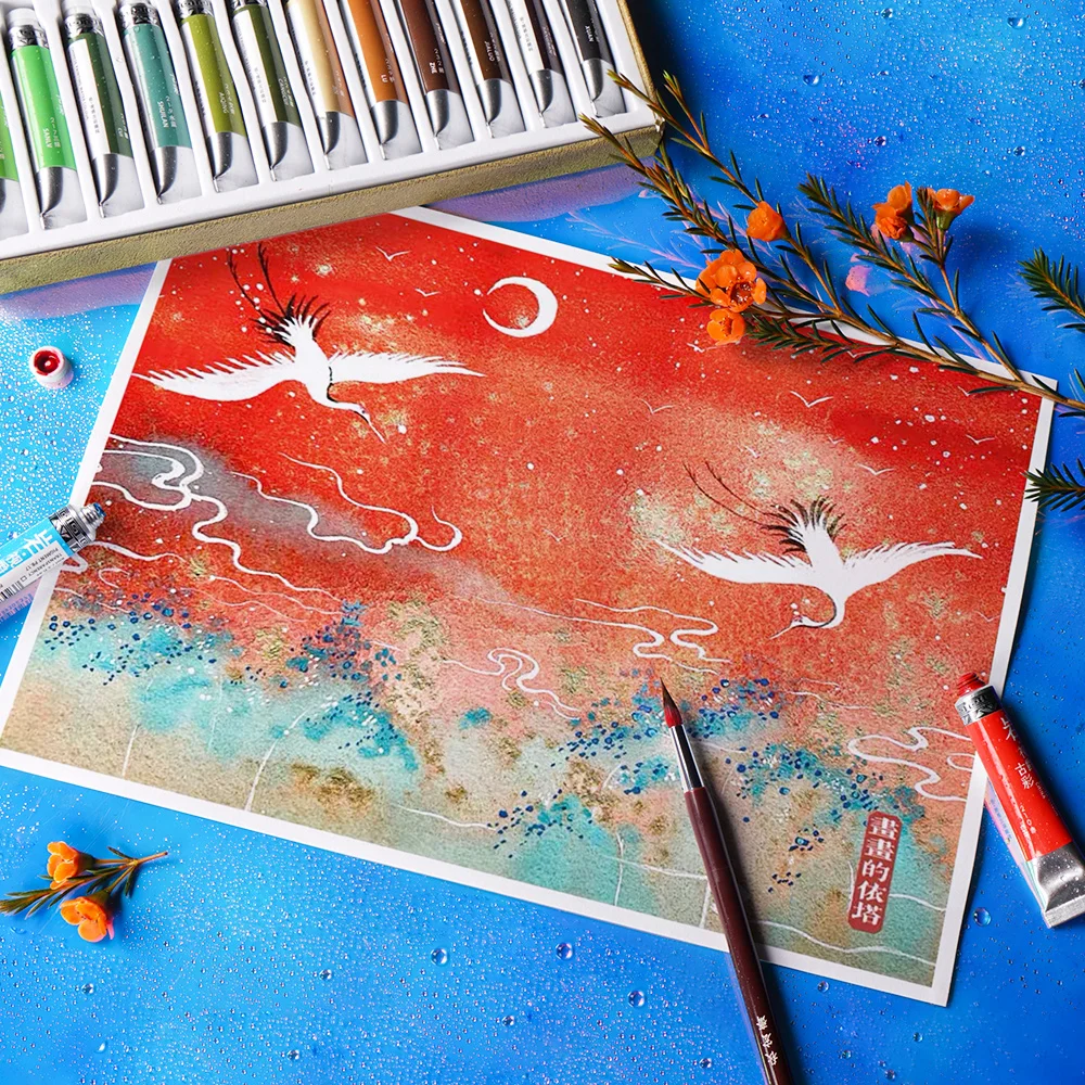 Kup Zestaw Akwareli Super Vision 24 Mineralne Kolory Klasyczne Pigment Rurowy Dobre światło Odporność Na Wysokie Nasycenie Kolorów