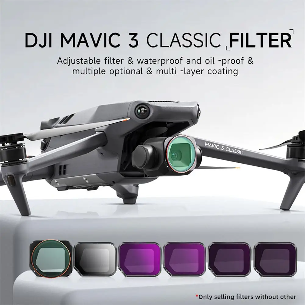 

Новая камера UV CPL ND8/ND16/ND32/ND64 набор фильтров для объектива для Dji Mavic 3 Classic Drone набор фильтров для фотосъемки аксессуары