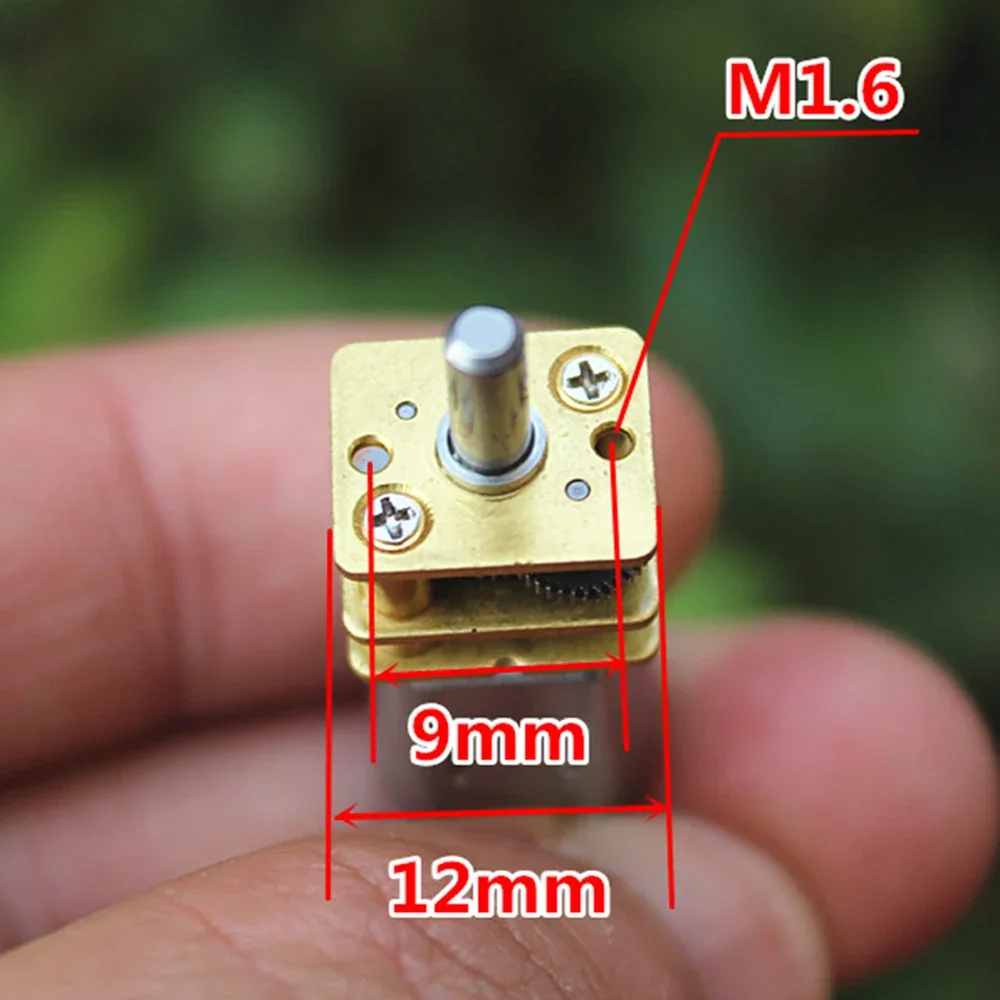 Micro N20 мотор-редуктор постоянного тока 3 В-9 В 36 об/мин-108 об/мин медленная скорость с