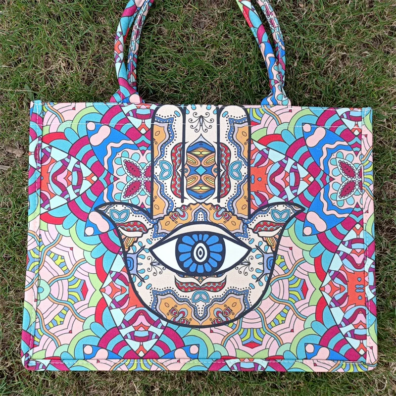 Модная Женская Ручная Холщовая Сумка праздничный подарок вместительная