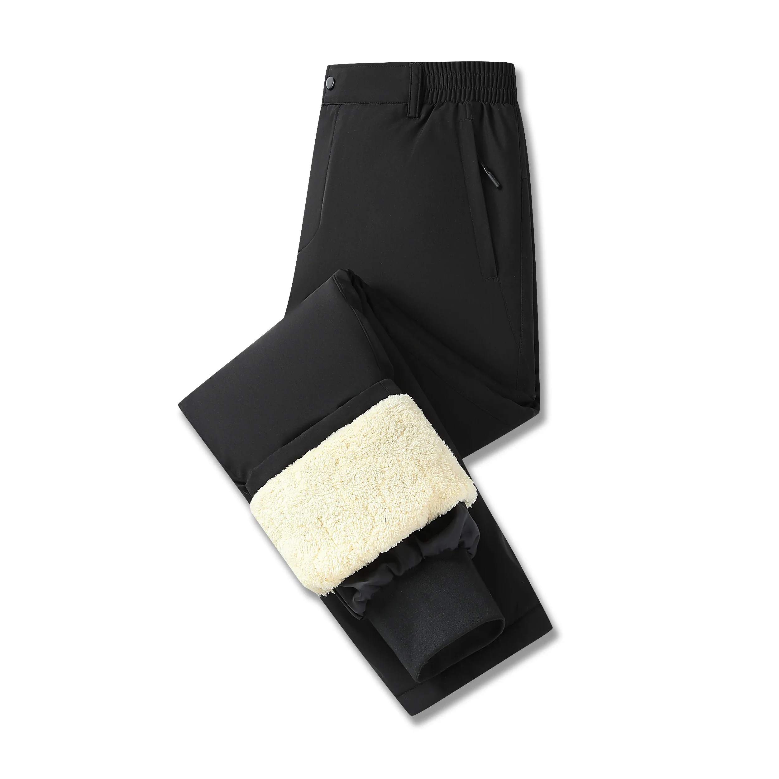 Мужские хлопковые теплые брюки осенне-зимние новые однотонные простые