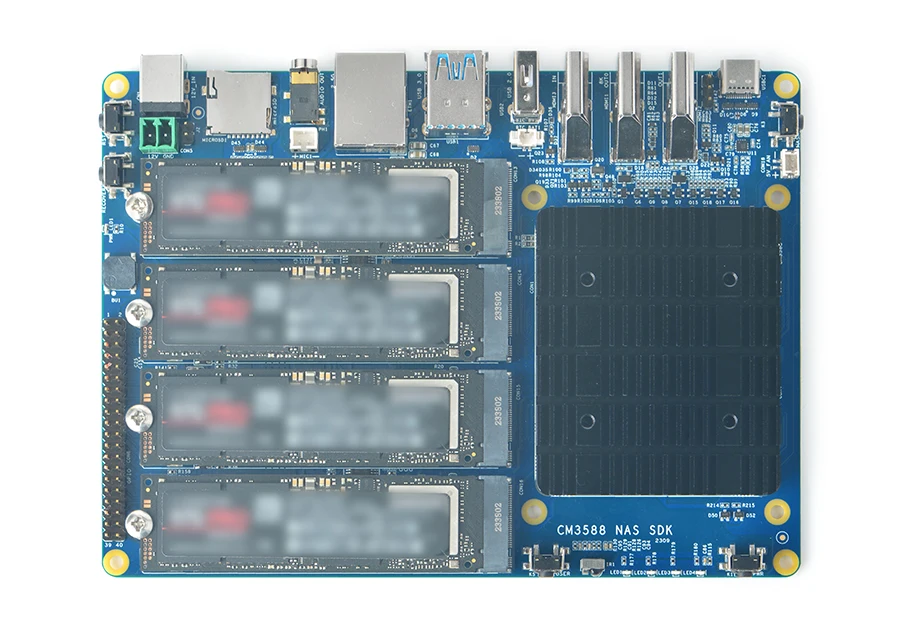 M3588-NAS 2.5G RK3588 4xPCIe3.0 4K/8K NVME SSD