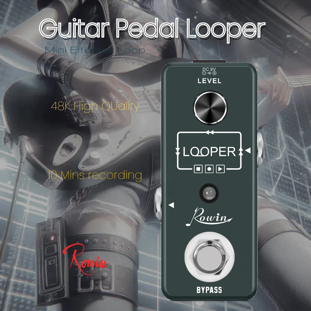 Гитарная Педаль Rowin С 10-минутным Временем Записи Циклические Эффекты