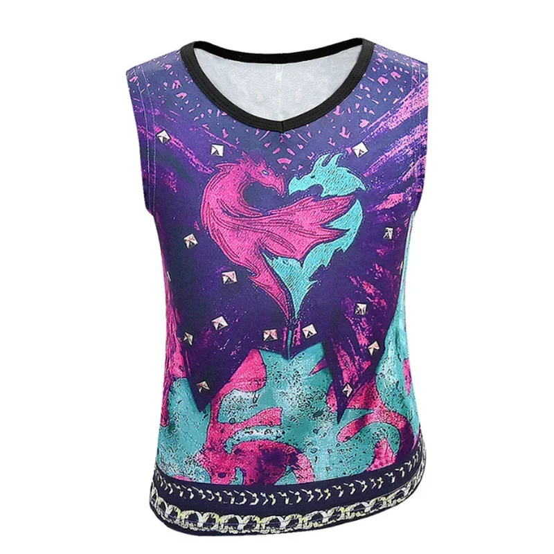 Новинка 2023 года детский костюм Нащадки 3 Mal на Хэллоуин для девочек карнавальный