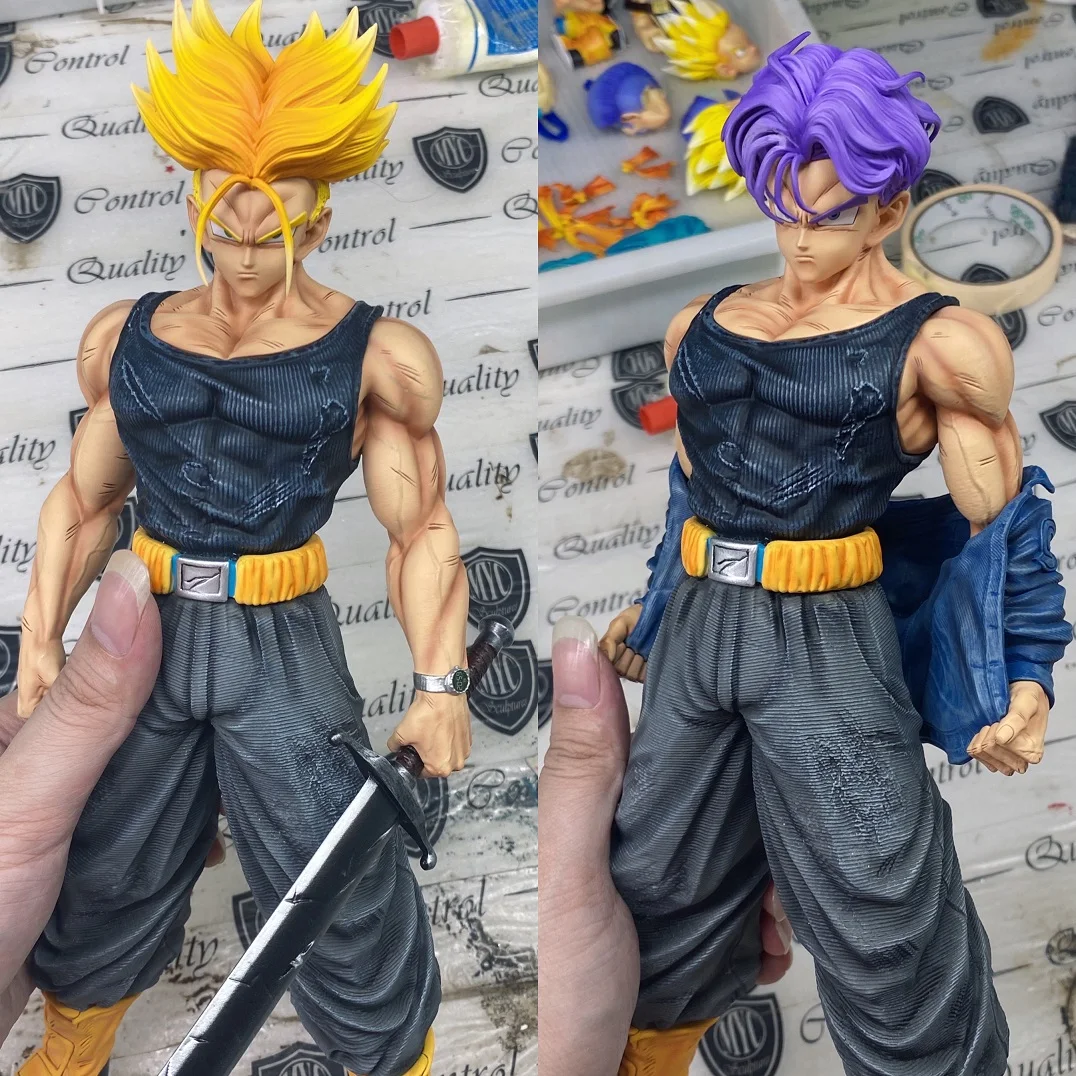 Dragon Ball Z Trunks Super Saiyan GK Аниме Фигурка 31 см Статуэтка из ПВХ Статуя DBZ Фигурки Кукла